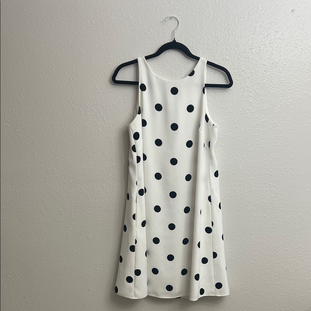 Ralph Lauren Black and White Polka Dot Mini Dress